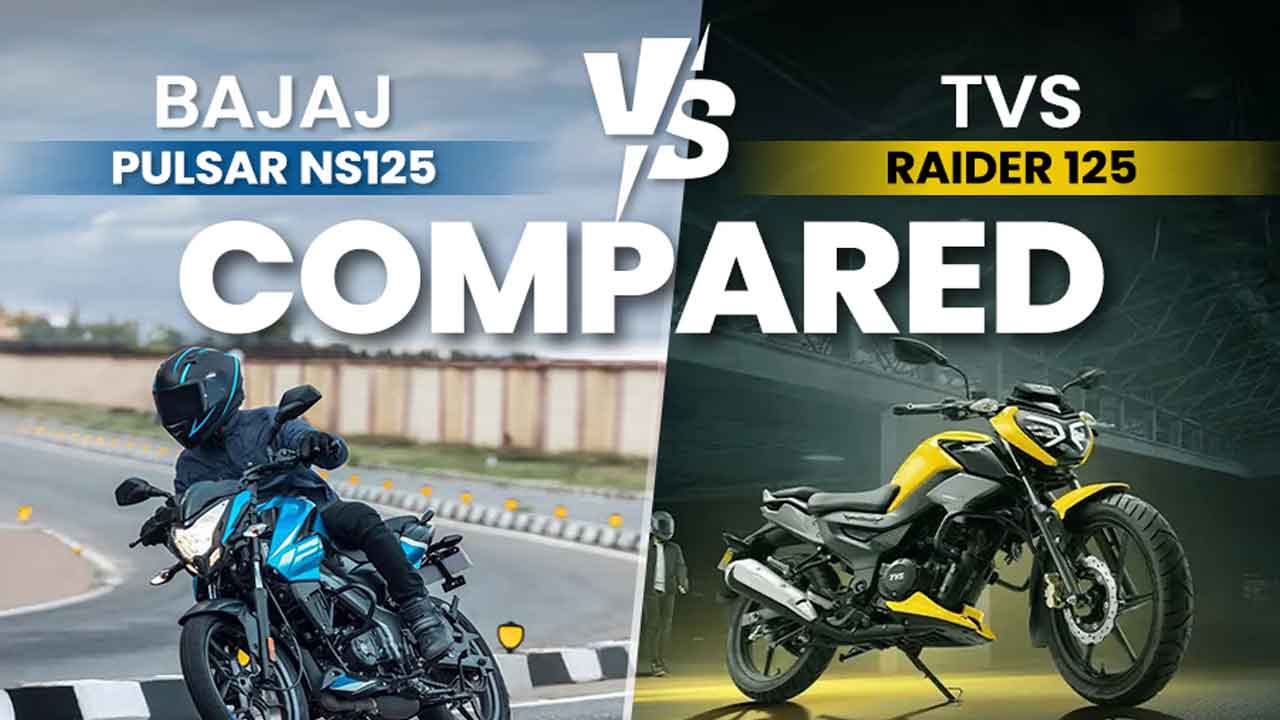 TVS Raider vs Bajaj Pulsar NS125 (2026) – 125cc सेगमेंट की टक्कर: कौन है बेहतर बाइक?