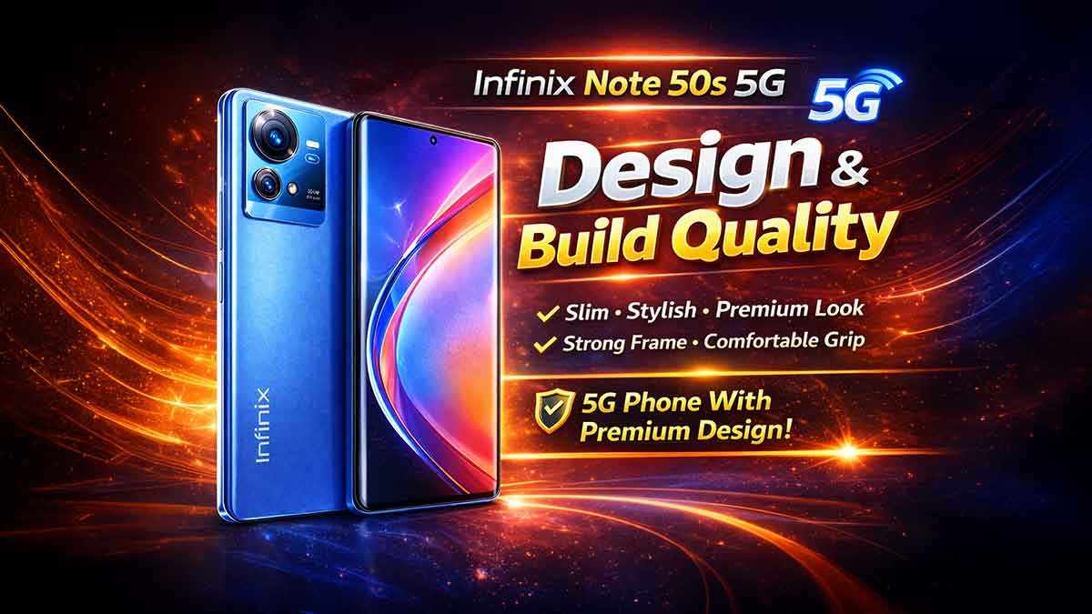 Infinix Note 50s 5G Design and Build Quality
